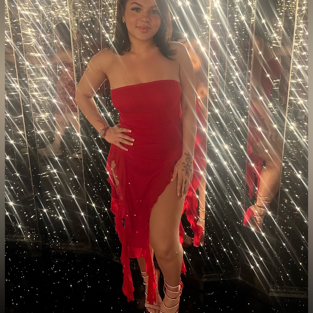 Red dress